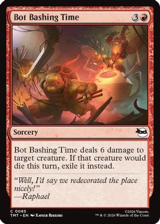 Bot Bashing Time (TMT-085) - Teenage Mutant Ninja Turtles Foil