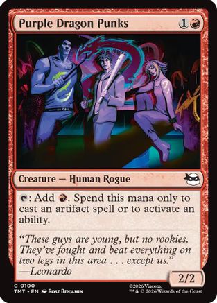 Purple Dragon Punks (TMT-100) - Teenage Mutant Ninja Turtles Foil