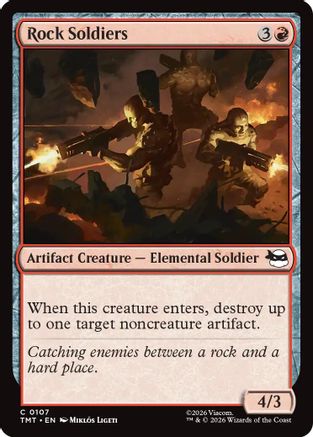 Rock Soldiers (TMT-107) - Teenage Mutant Ninja Turtles Foil