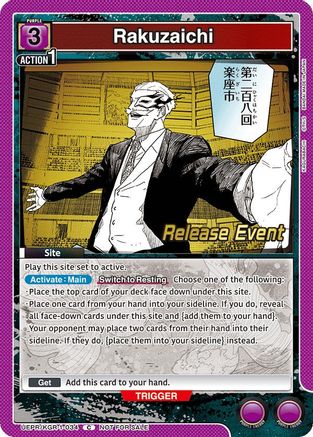 Rakuzaichi (UEPR/KGR-1-034) - UE16BT KAGURABACHI Release Event Cards