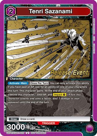 Tenri Sazanami (UEPR/KGR-1-025) - UE16BT KAGURABACHI Release Event Cards