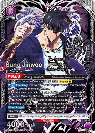 Sung Jinwoo (021) (SR**) (UE17BT/SLG-1-021) - UE17BT SOLO LEVELING Foil
