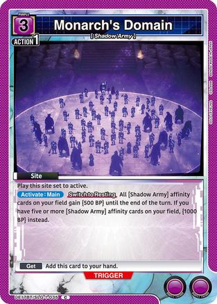 Monarch's Domain (UE17BT/SLG-1-035) - UE17BT SOLO LEVELING