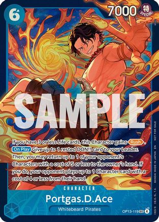 Portgas.D.Ace (119) (Store Treasure Cup 2026) (OP13-119) - One Piece Promotion Cards Foil - Golden Apple Comics