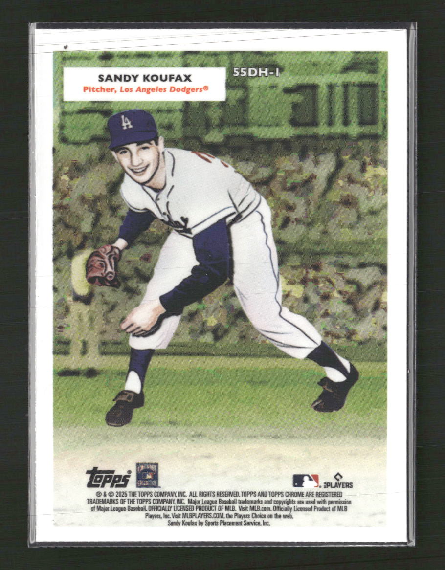 2025 Topps Chrome Platinum Doubleheaders Shohei Ohtani / Sandy Koufax #55DH-1