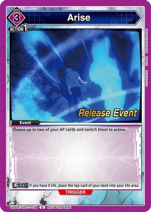 Arise (UE17BT/SLG-1-038) - UE17BT SOLO LEVELING Release Event Cards