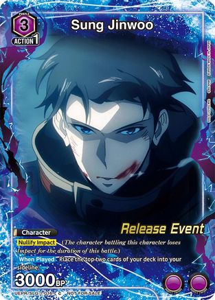 Sung Jinwoo (016) (Release Event Participation) (UE17BT/SLG-1-016) - UE17BT SOLO LEVELING Release Event Cards