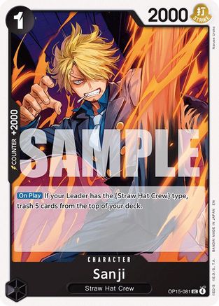 Sanji (OP15-081) (OP15-081) - Adventure on Kami's Island - Golden Apple Comics