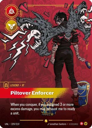 Vi - Piltover Enforcer (Overnumbered) (229/219) - Unleashed Foil