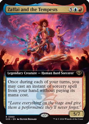 Zaffai and the Tempests (Extended Art) (SOS-360) - Secrets of Strixhaven Foil - Golden Apple Comics