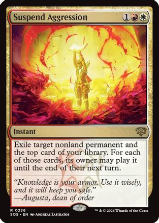 Suspend Aggression (SOS-236) - Secrets of Strixhaven Foil - Golden Apple Comics