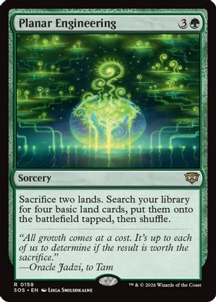 Planar Engineering (SOS-158) - Secrets of Strixhaven Foil - Golden Apple Comics