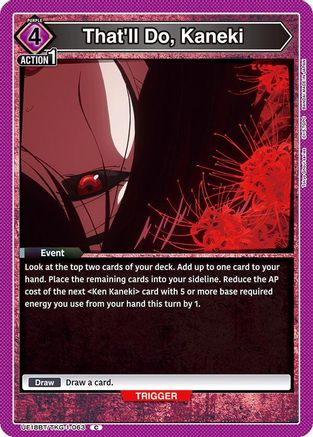 That'll Do, Kaneki (UE18BT/TKG-1-063) - UE18BT Tokyo Ghoul