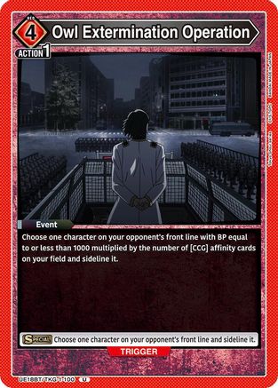 Owl Extermination Operation (UE18BT/TKG-1-100) - UE18BT Tokyo Ghoul