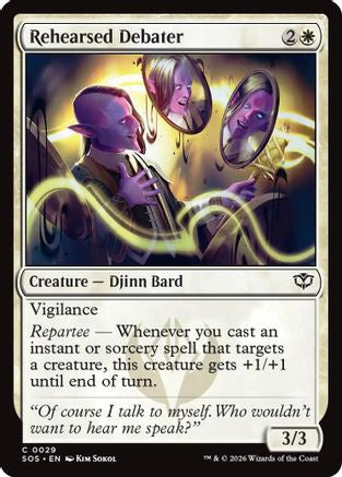 Rehearsed Debater (SOS-029) - Secrets of Strixhaven Foil - Golden Apple Comics