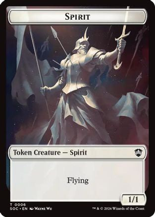 Spirit (0006) // Illusion Double-Sided Token (SOC-6 // 7) - Commander: Secrets of Strixhaven - Golden Apple Comics