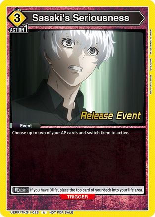 Sasaki's Seriousness (UEPR/TKG-1-028) - UE18BT Tokyo Ghoul Release Event