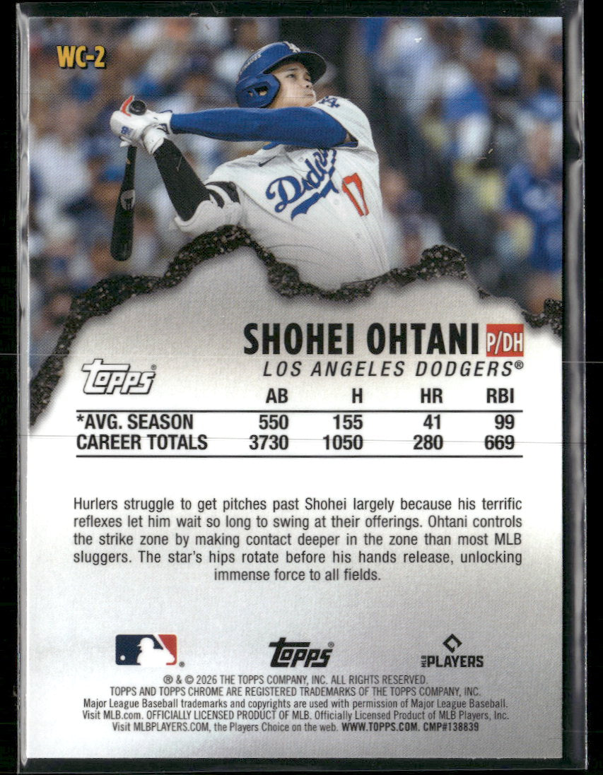 2026 Topps Chrome Wrecking Crew Shohei Ohtani #WC-2