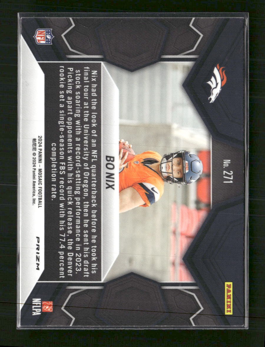2024 Panini Mosaic Mosaic Green Bo Nix #271