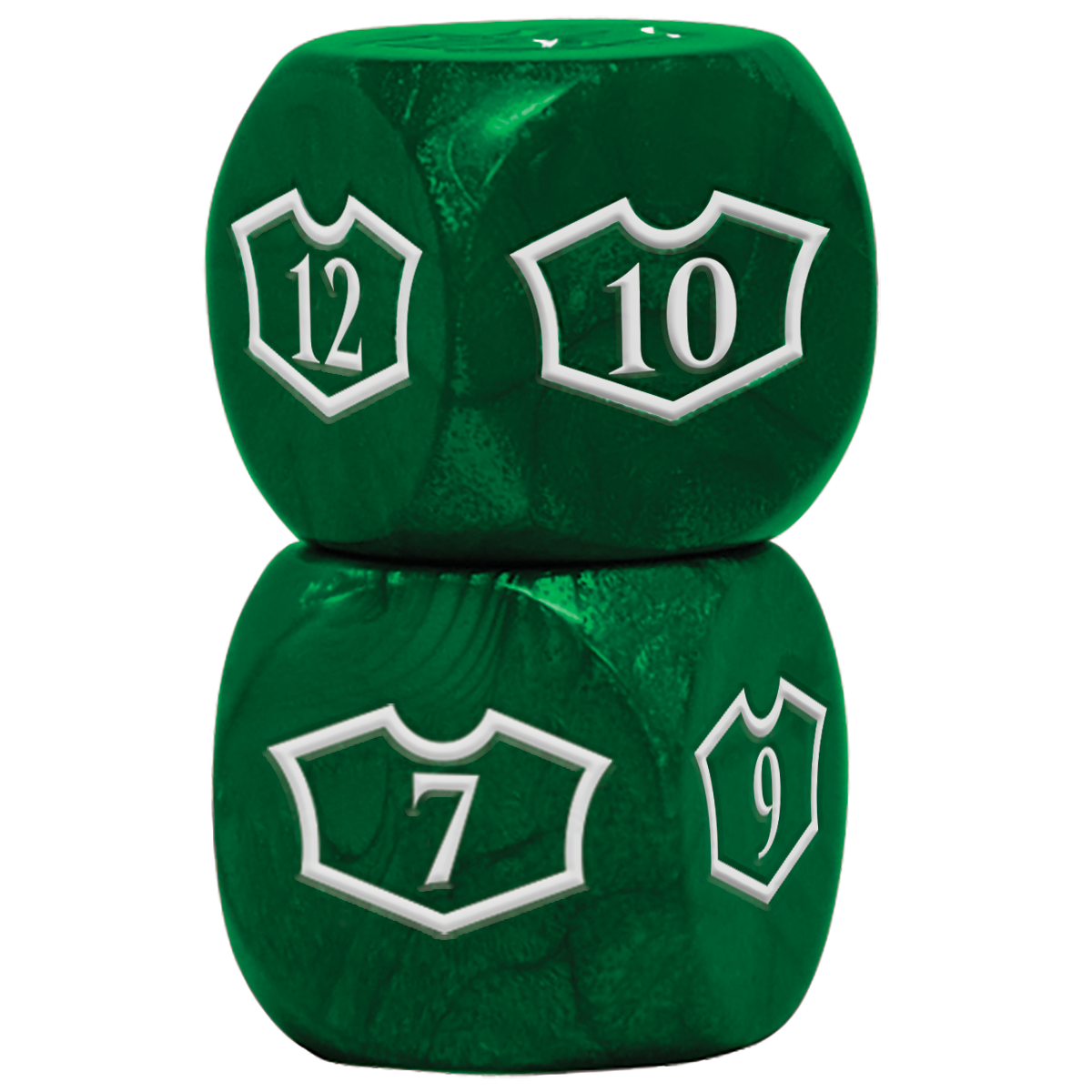 Ultra PRO: Loyalty Dice Set - 22MM Deluxe with 7-12 (Forest)