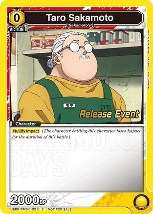 Taro Sakamoto (021) (Release Event) (UE19BT/SMD-1-021) - UE19BT SAKAMOTO DAYS Release Event Cards