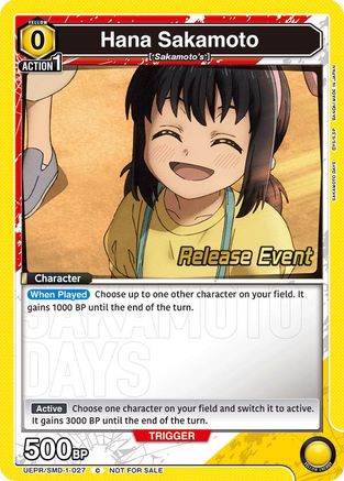 Hana Sakamoto (Release Event) (UE19BT/SMD-1-027) - UE19BT SAKAMOTO DAYS Release Event Cards