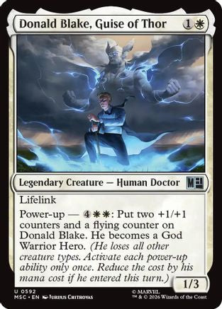Donald Blake, Guise of Thor (MSC-592) - Commander: Marvel Super Heroes