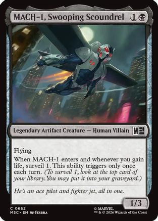 MACH-1, Swooping Scoundrel (MSC-662) - Commander: Marvel Super Heroes Foil