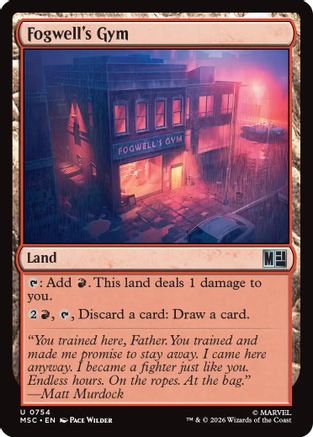 Fogwell's Gym (MSC-754) - Commander: Marvel Super Heroes Foil