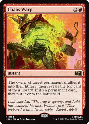 Chaos Warp (Surge Foil) (MSC-164) - Commander: Marvel Super Heroes Foil