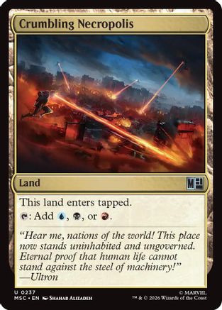 Crumbling Necropolis (Surge Foil) (MSC-237) - Commander: Marvel Super Heroes Foil