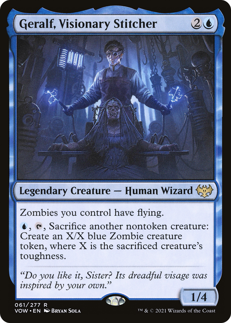 Geralf, Visionary Stitcher (VOW-061) - Innistrad: Crimson Vow