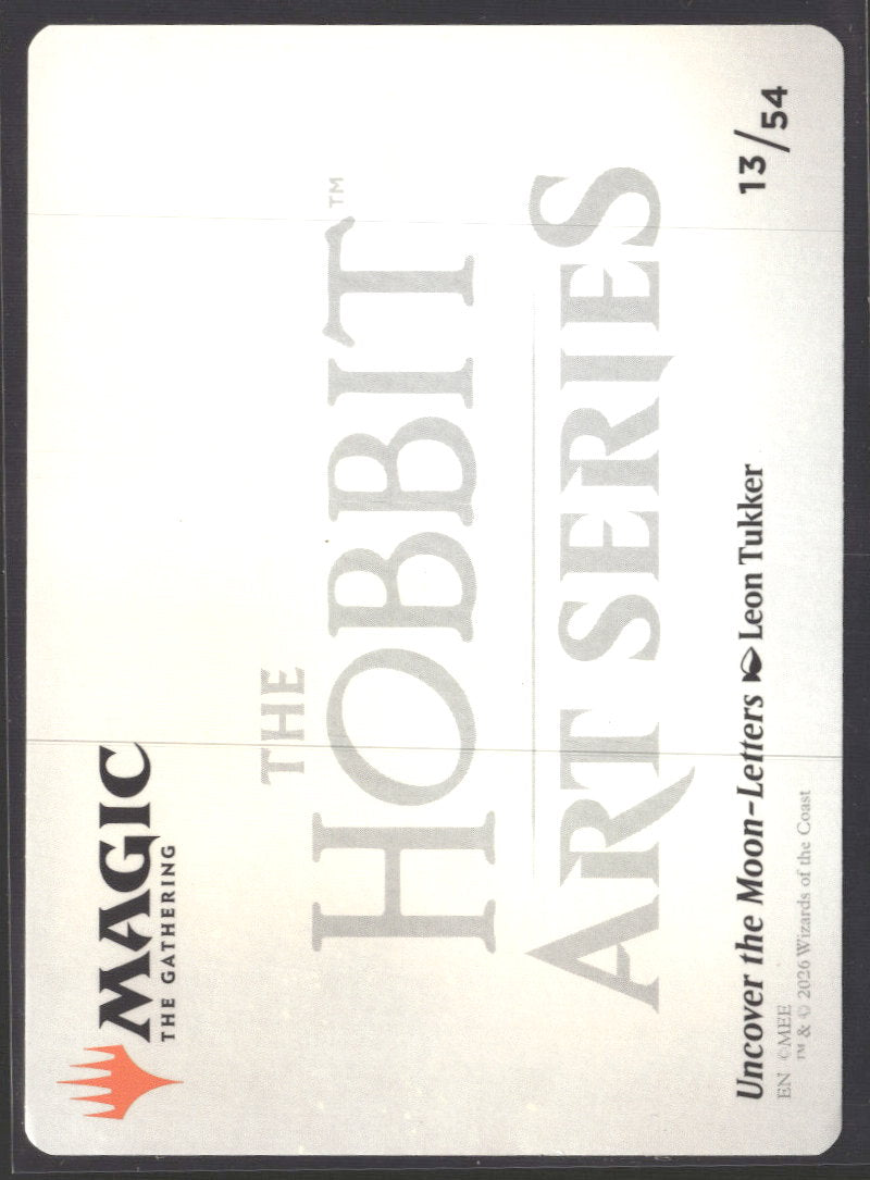 Art Series Hobbit Uncover the Moon-Letters (Gold-Stamped Signature) #13 Damaged