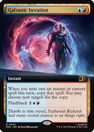 Galvanic Iteration (Extended Art) (MSC-404) - Commander: Marvel Super Heroes Foil