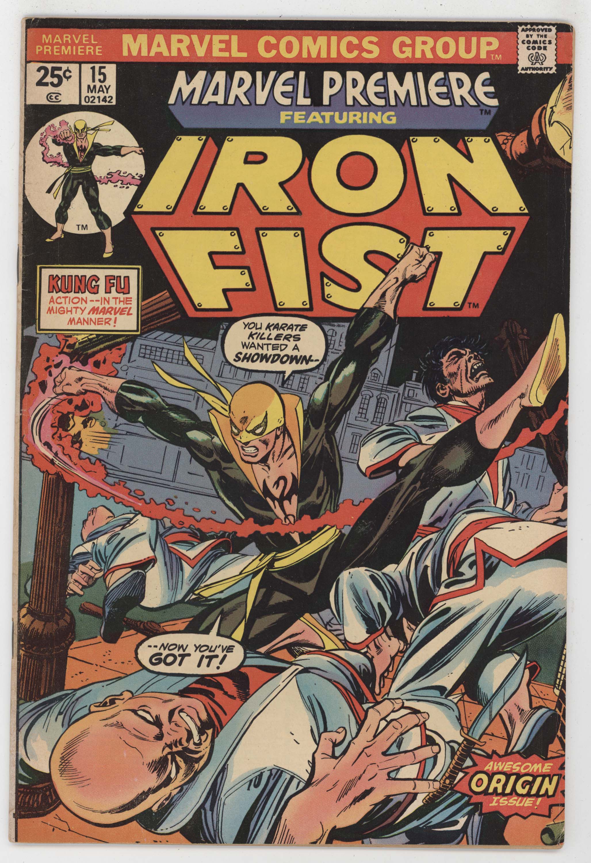 Marvel Premiere 15 1974 VG FN 1st Iron Fist Origin Danny Rand Gil