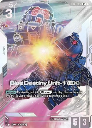 Blue Destiny Unit-1 (EX) (R+) (EB01-043) - Eternal Nexus Holofoil