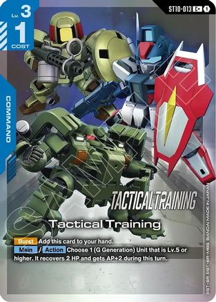 Tactical Training (C+) (ST10-013) - Starter Deck 10 Generation Pulse Holofoil