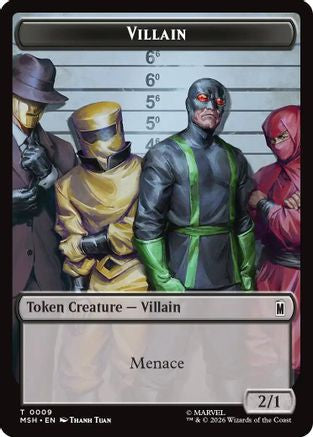 Villain // Robot Villain Double-Sided Token (009//020) (MSH-009/020) - Marvel Super Heroes