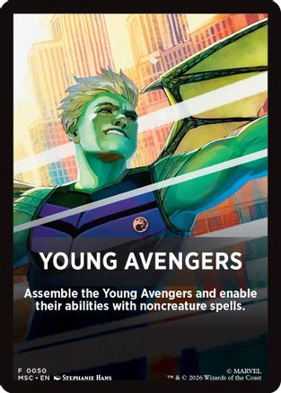 Young Avengers Theme Card (MSC-050) - Commander: Marvel Super Heroes