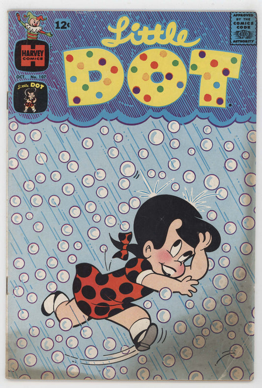 Little Dot 107 Harvey 1966 VG Warren Kremer Richie Rich Rain Storm Bubbles