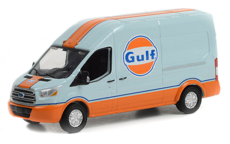 Greenlight 30260 1/64 Scale Gulf Oil - 2019 Ford Transit Lwb High