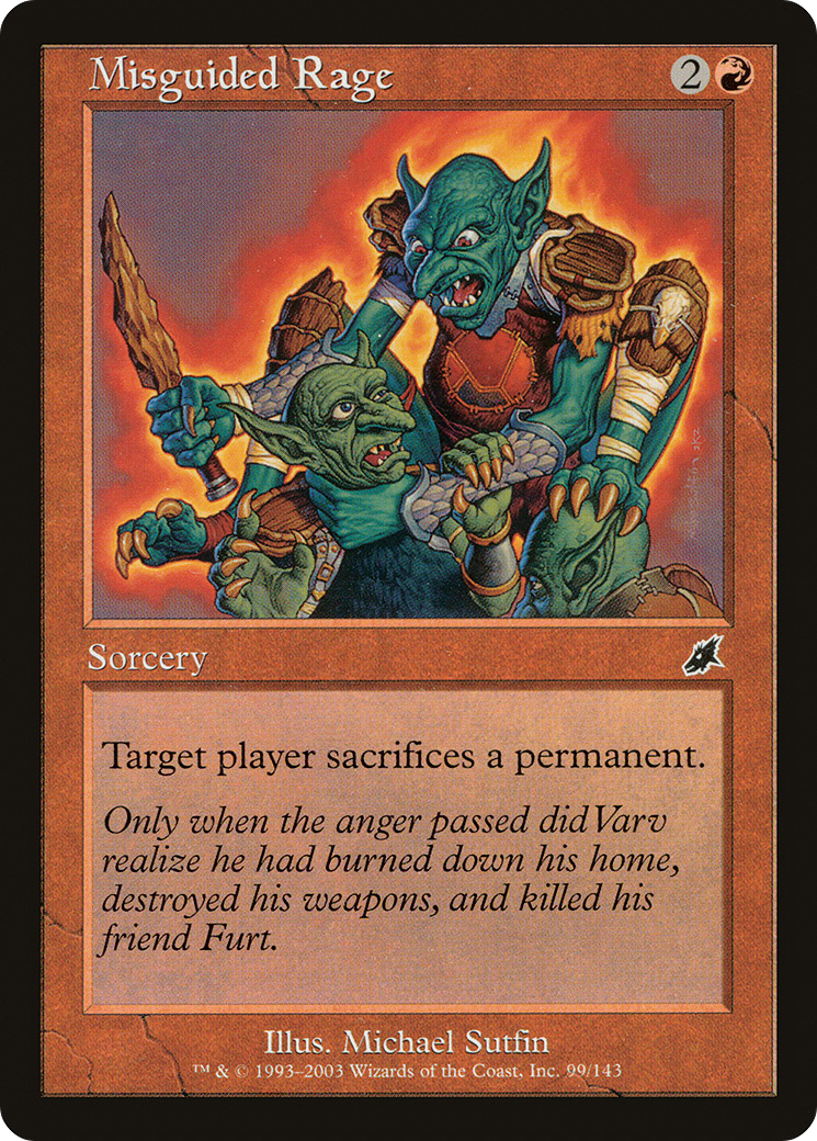 Misguided Rage (SCG-099) - Scourge