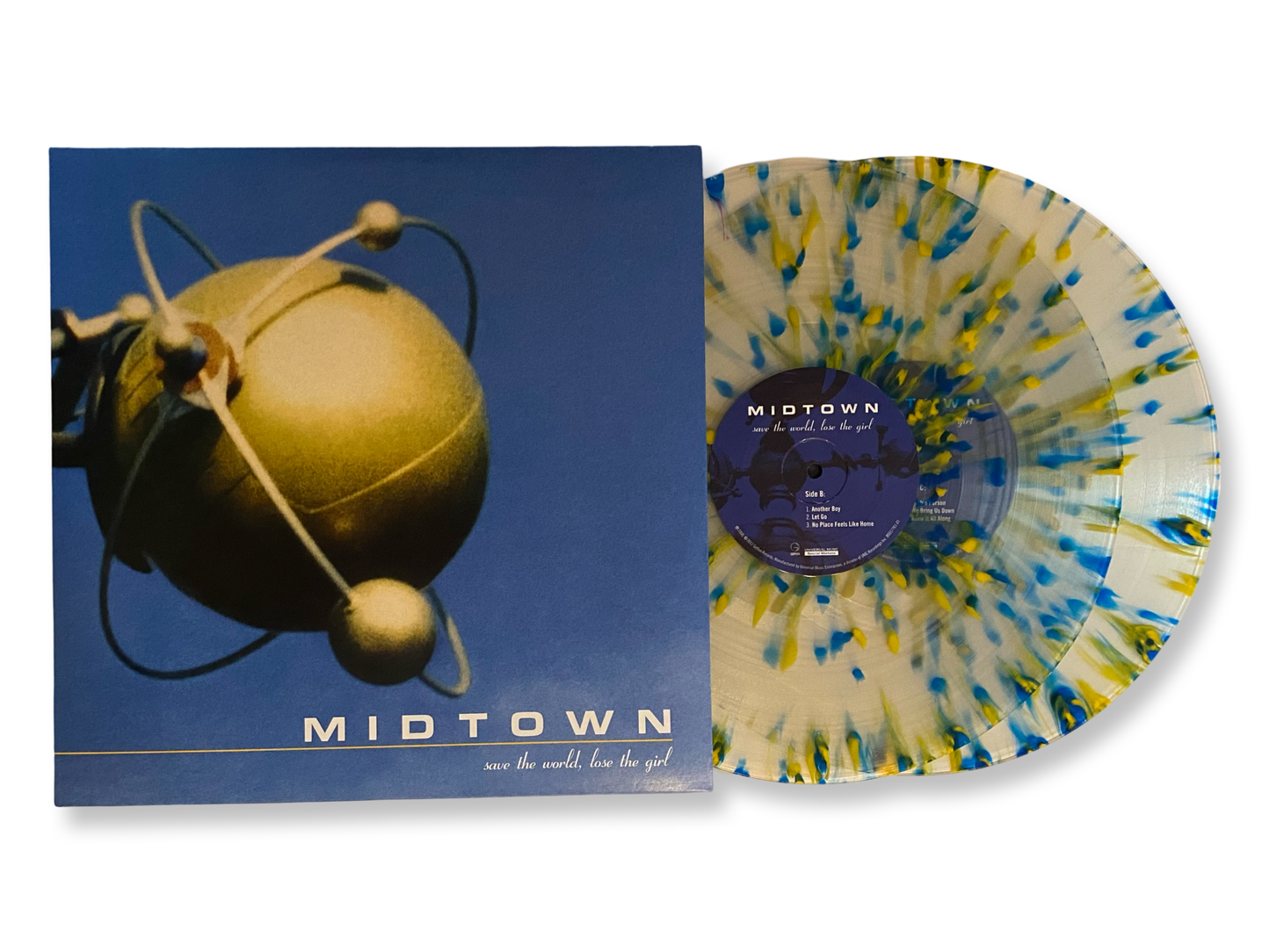 Midtown - Save the World, Lose the Girl (Limited Edition Clear w/Yellow & Blue Splatter Colored Vinyl)