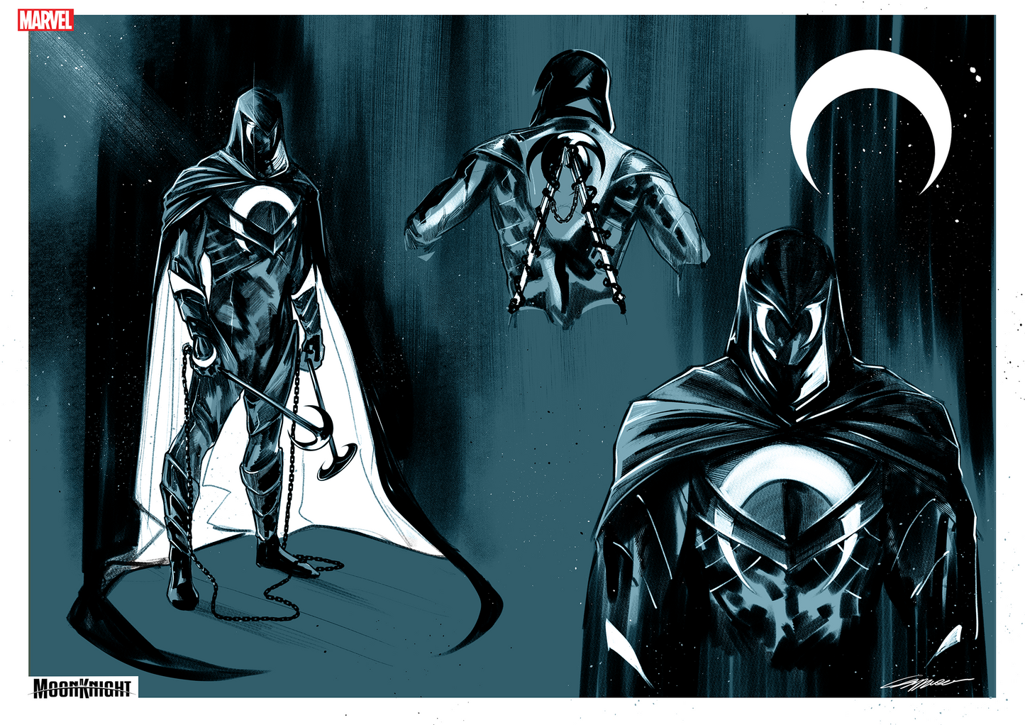 Vengeance Of The Moon Knight #1 F 1:10 Alessandro Capuccio Design Variant (01/03/2024) Marvel - Golden Apple Comics