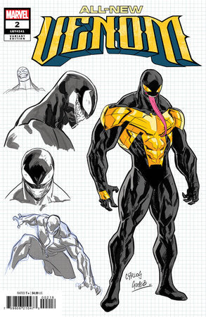 All-New Venom #2 E 1:10 Carlos Gomez Design Variant (01/08/2025) Marvel - Golden Apple Comics