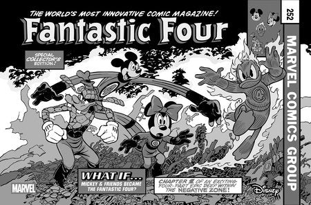 Fantastic Four #4 J 1:100 Andrea Freccero B&W Disney What If? Homage Variant (10/22/2025) Marvel