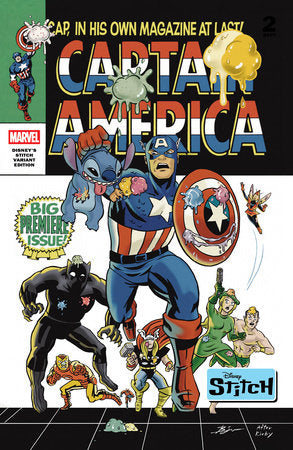 Captain America #3 J Ben Su Disney Lilo Stitch Variant (09/10/2025) Marvel