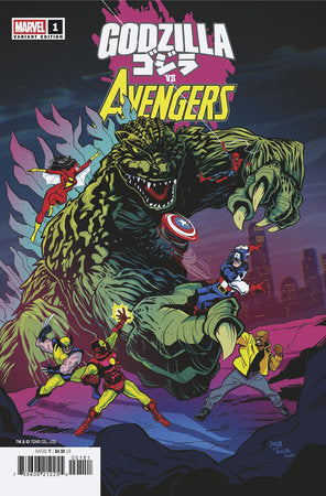 Godzilla VS Avengers #1 B Dave Bardin Variant (06/18/2025) Marvel