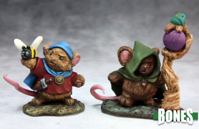 Reaper Bones Classic: Mousling Druid and Beekeeper