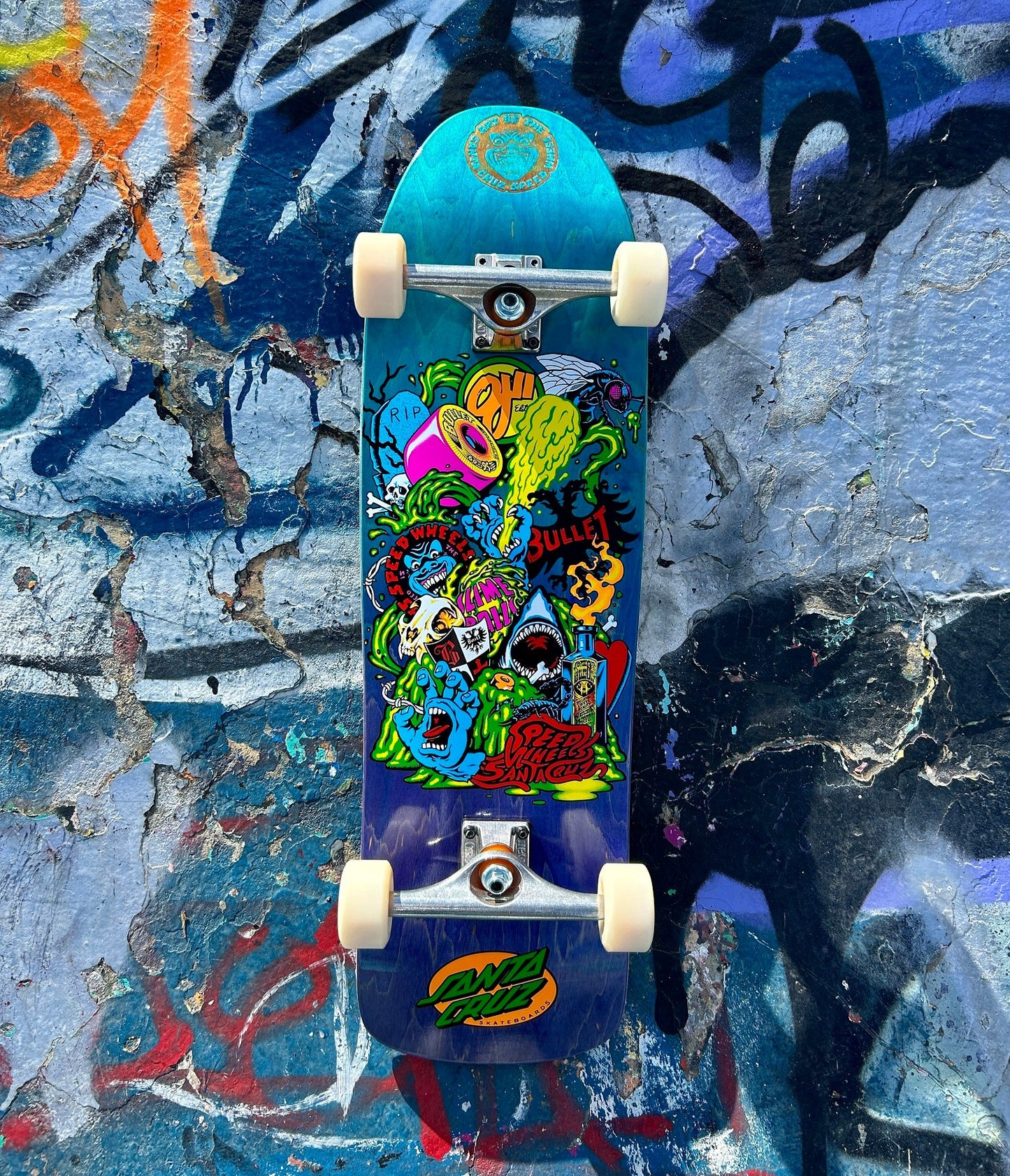 SANTA CRUZ SPEED WHEELS 9.35" CRUISER COMPLETE SKATEBOARD